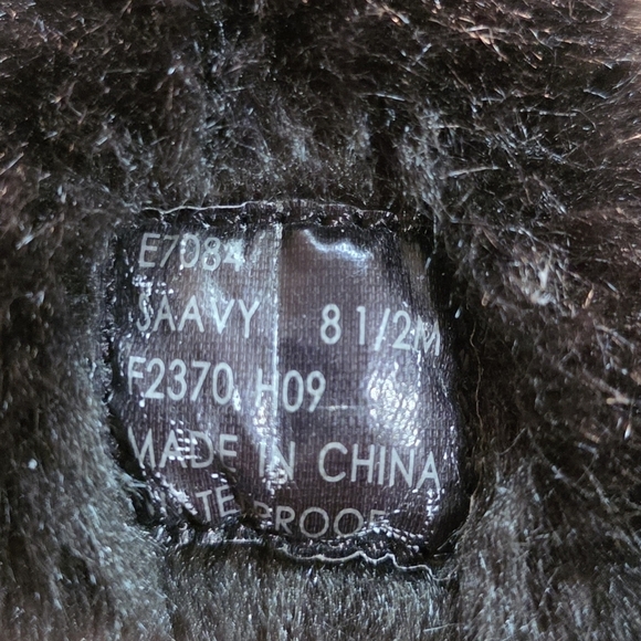 CALVIN KLEIN SAVVY DARK BROWN SUEDE LEATHER WEDGES SIZE 8.5 M - Picture 5 of 7